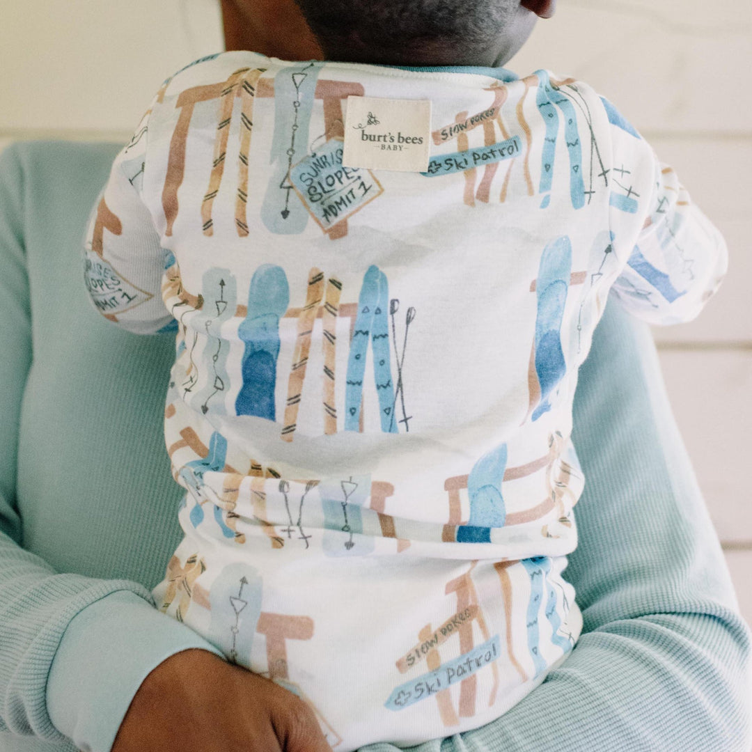 Product Image 1 of Sunrise Slopes Organic Cotton Pajamas - Mountain Blue