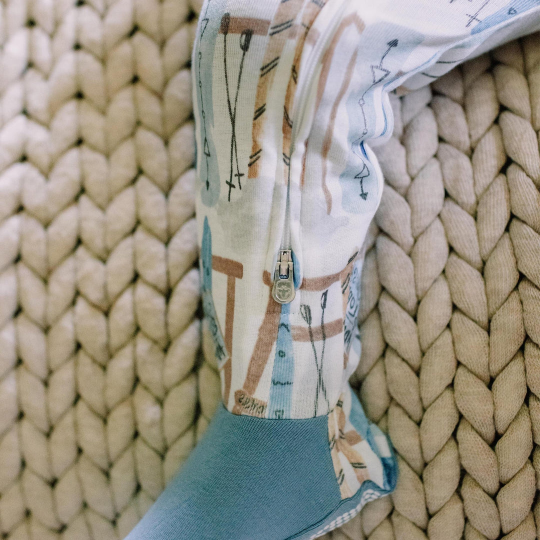 Product Image 4 of Sunrise Slopes Organic Cotton Pajamas - Mountain Blue