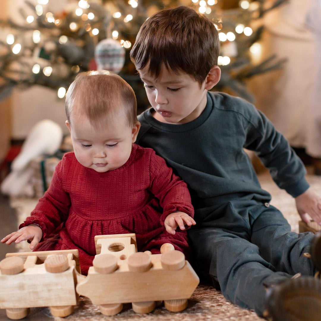Product Image 4 of Dotted Rib Organic Cotton Dress - Brick Red