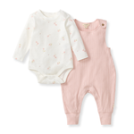 Load image into Gallery viewer, Floral Bodysuit & Jumpsuit Baby Girl Set