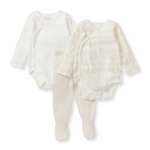 Load image into Gallery viewer, Origami Baby 3-Piece Bodysuit & Pants Set