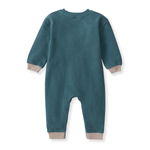 Load image into Gallery viewer, Textured Knit Baby Boy Jumpsuit