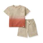 Load image into Gallery viewer, Dip Dye Boy Pocket Tee & Shorts Set