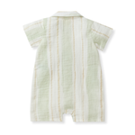 Load image into Gallery viewer, Pacific Stripe Baby Boy Romper