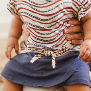 Festive Pattern Girl Tee & Shorts Set