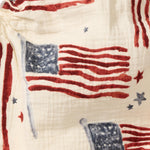 Load image into Gallery viewer, American Flag Baby Girl Bubble Romper
