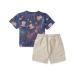 Load image into Gallery viewer, Uncle Sam Boy Tee & Shorts Set