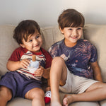 Load image into Gallery viewer, USA Stripe Boy Tee & Shorts Set