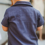 Load image into Gallery viewer, Check Gauze Baby Boy Romper