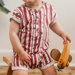 Load image into Gallery viewer, Stars & Stripes Baby Boy Romper