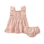 Load image into Gallery viewer, Check Gauze Organic Pink Dress