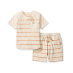 Load image into Gallery viewer, Basic Stripe Boy Tee & Shorts Set