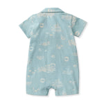 Load image into Gallery viewer, Port Town Organic Baby Boy Romper