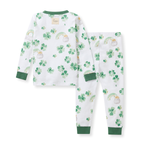 Load image into Gallery viewer, Happy Go Lucky Organic Cotton Two-Piece Pajamas