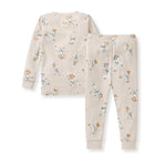Load image into Gallery viewer, Karate Creatures Organic Cotton Two-Piece Pajamas - Rain Cloud