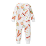 Load image into Gallery viewer, Hot Dogs & Hamburgers Honeysoft™ Footless Baby Sleeper