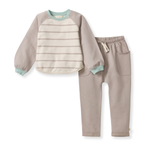 Load image into Gallery viewer, Basic Stripe Sweatshirt & Pants Set