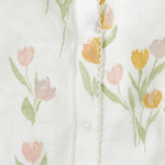 Load image into Gallery viewer, Tulip Fields Baby Girl Jumpsuit & Hat Set