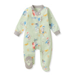 Load image into Gallery viewer, Knight & Dragons Organic Cotton Sleep & Play Footed