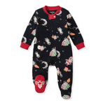 Load image into Gallery viewer, Christmas In The Cosmos Organic Cotton Sleep & Play Footed