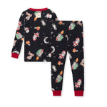 Load image into Gallery viewer, Christmas In The Cosmos Organic Cotton Two-Piece Pajamas
