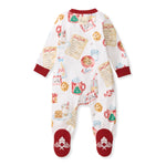 Load image into Gallery viewer, Cookies For Santa Organic Cotton Sleep & Play Footed