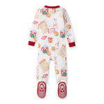 Load image into Gallery viewer, Cookies For Santa Organic Cotton Sleeper Footed