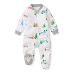 Load image into Gallery viewer, Ski Slopes Organic Cotton Sleep & Play Footed