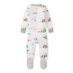 Load image into Gallery viewer, Ski Slopes Organic Cotton Sleeper Footed