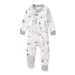 Load image into Gallery viewer, Ski Slopes Organic Cotton Sleeper Footed