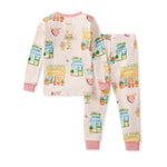 Load image into Gallery viewer, Les Fleurs Organic Cotton Two-Piece Pajamas