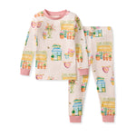 Load image into Gallery viewer, Les Fleurs Organic Cotton Two-Piece Pajamas