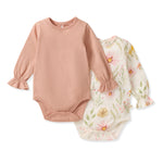 Load image into Gallery viewer, 2 Pack Wild Floral Bodysuits