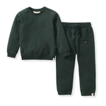 Load image into Gallery viewer, Acid Wash Sweatshirt & Pants Set - Zucchini Green