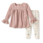 Load image into Gallery viewer, Little Button Organic Tunic & Pants Set
