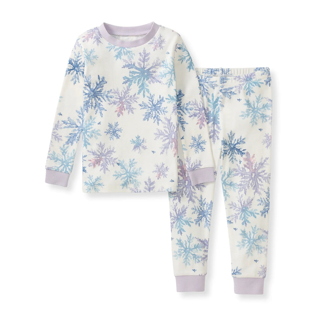 Snowflake Flurries Organic Cotton Two-Piece Pajamas