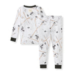 Load image into Gallery viewer, Hockey Season Organic Cotton Two-Piece Pajamas