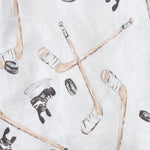 Load image into Gallery viewer, Hockey Season Organic Cotton Sleep & Play Swatch