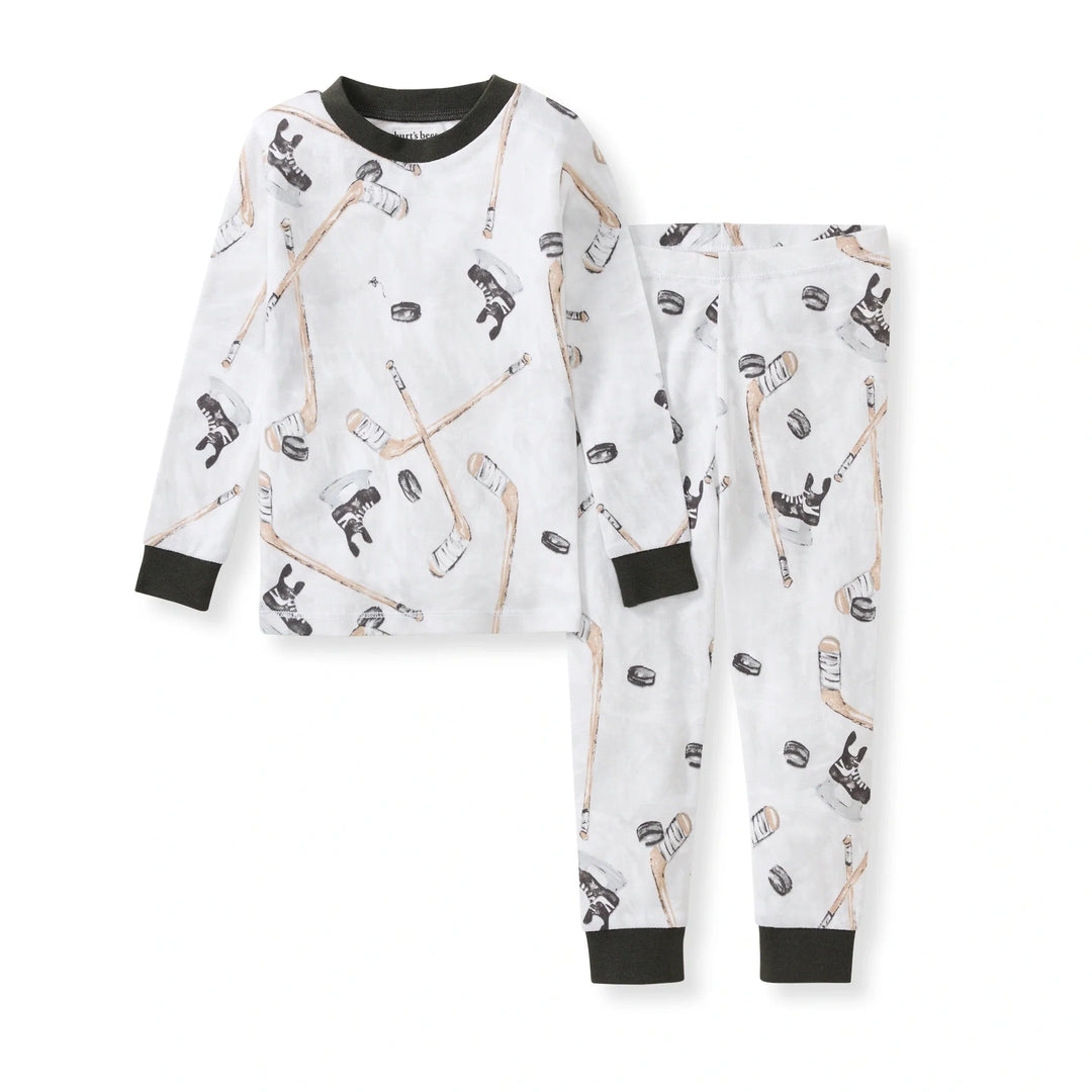 Hockey Season Organic Cotton Two-Piece Pajamas