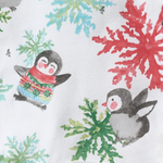 Load image into Gallery viewer, Cozy Penguins Celebration Pajamas Swatch