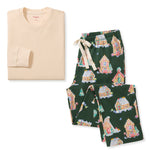 Load image into Gallery viewer, Gingerbread Houses Organic Cotton PJ Set Mens