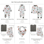 Load image into Gallery viewer, Ski The Alps Matching Family Pajamas Style Grid