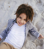 Load image into Gallery viewer, Solid V-Neck Organic Toddler Boys Tees