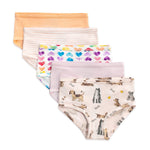Load image into Gallery viewer, Girls Set of 5 Puppy Party & Rainbow Hearts Underwear