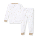 Load image into Gallery viewer, Golden Bee Organic Cotton Two-Piece Pajamas - Hummus