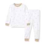 Load image into Gallery viewer, Golden Bee Organic Cotton Two-Piece Pajamas - Hummus