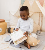 Load image into Gallery viewer, Golden Bee Organic Cotton Two-Piece Pajamas - Quarry