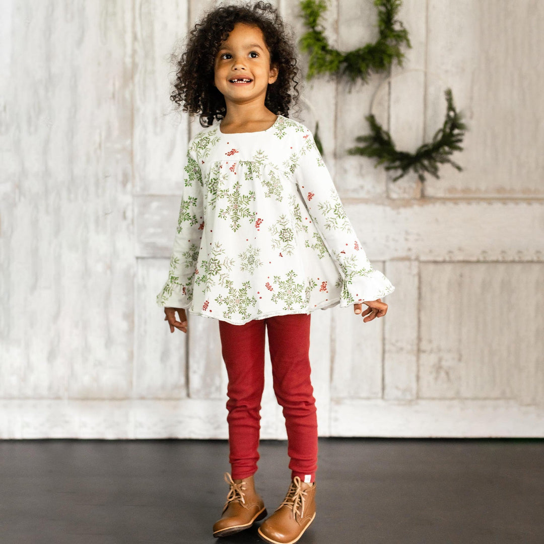 Product Image 5 of Holiday Snowflakes Organic Tunic & Pants Set