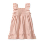 Load image into Gallery viewer, Check Gauze Organic Pink Dress