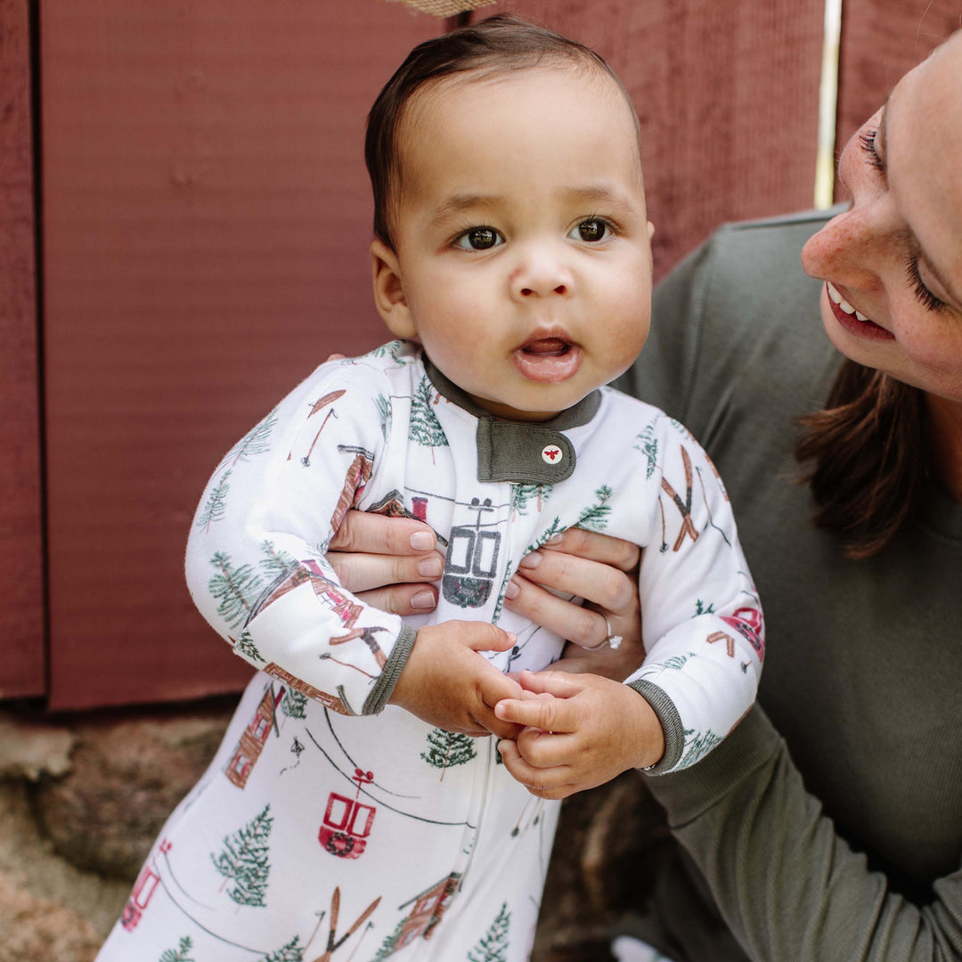 Product Image 3 of Ski The Alps Matching Family Pajamas